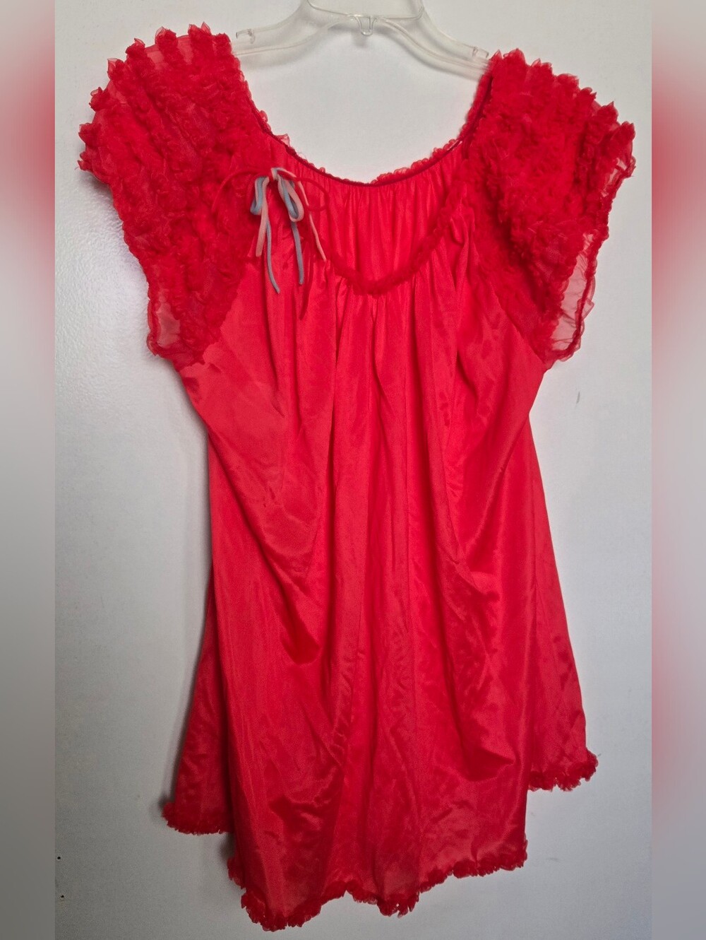Vintage Ruffle Mini Dress Lingerie
